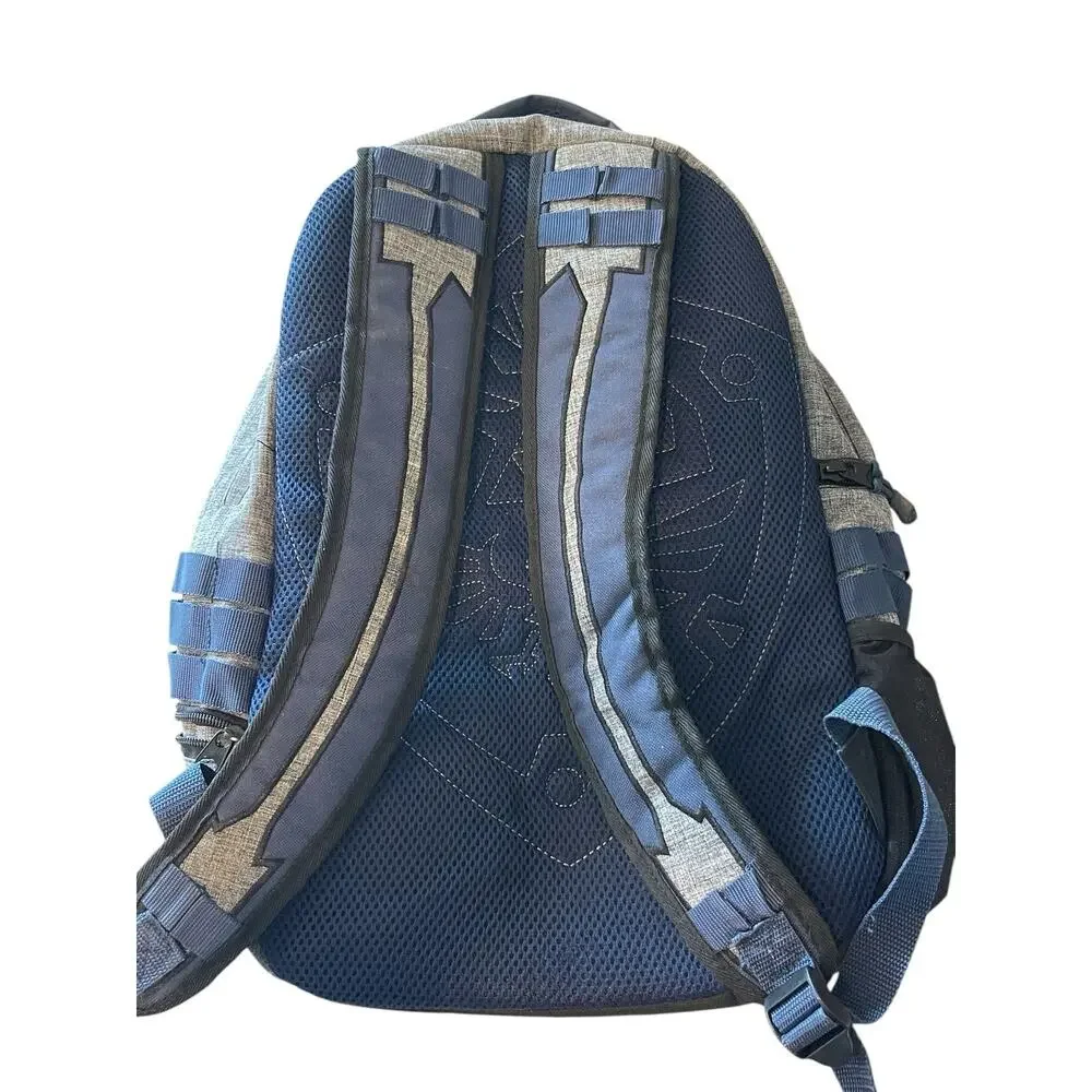 Legend of Zelda Hylian Crest Backpack Blue Gray Official Style Bag